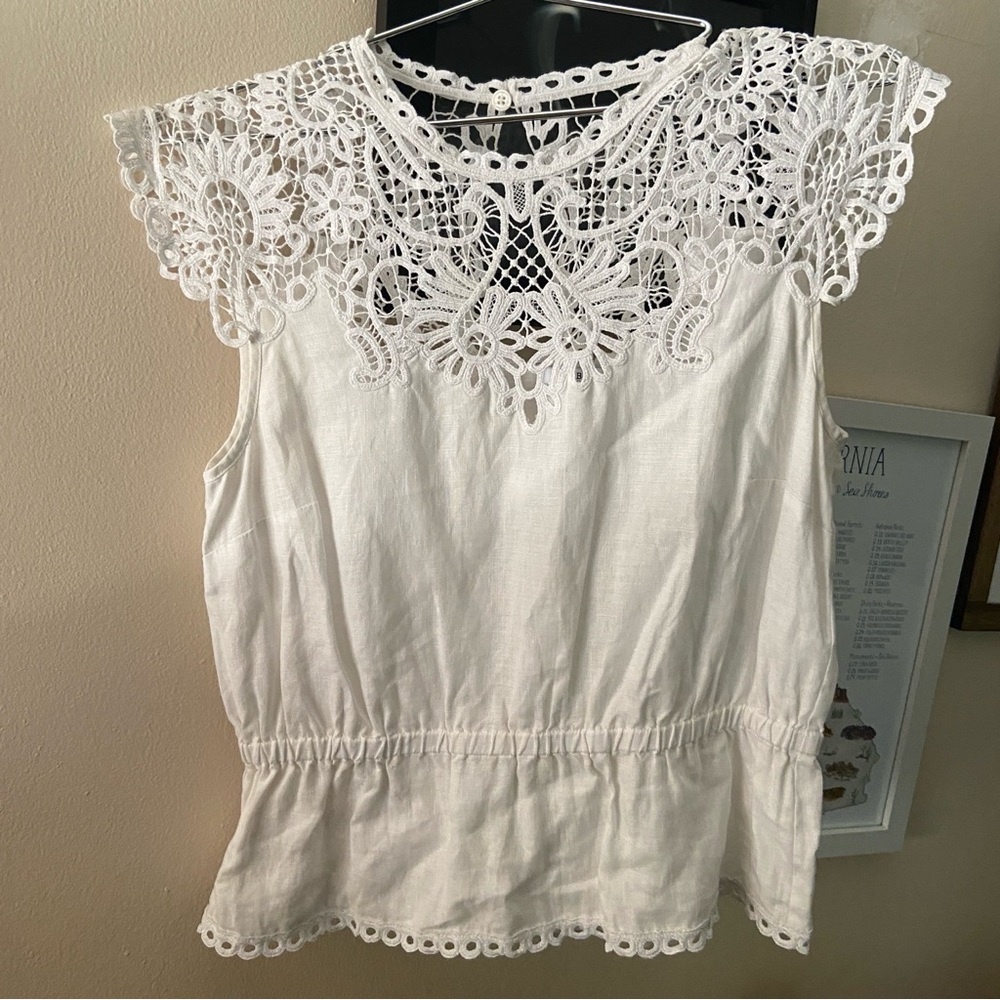 Hobbes London Linen Lace Shirt